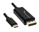 USB 3.1-kabel type C-stik til DisplayPort-stik, 4K*2K@60Hz, sort, DINIC-polybag, 2 m