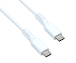 USB Typ C auf C Ladekabel, weiß, 1.5m 2x USB Typ C Stecker, 60W, 3A, DINIC Polybag